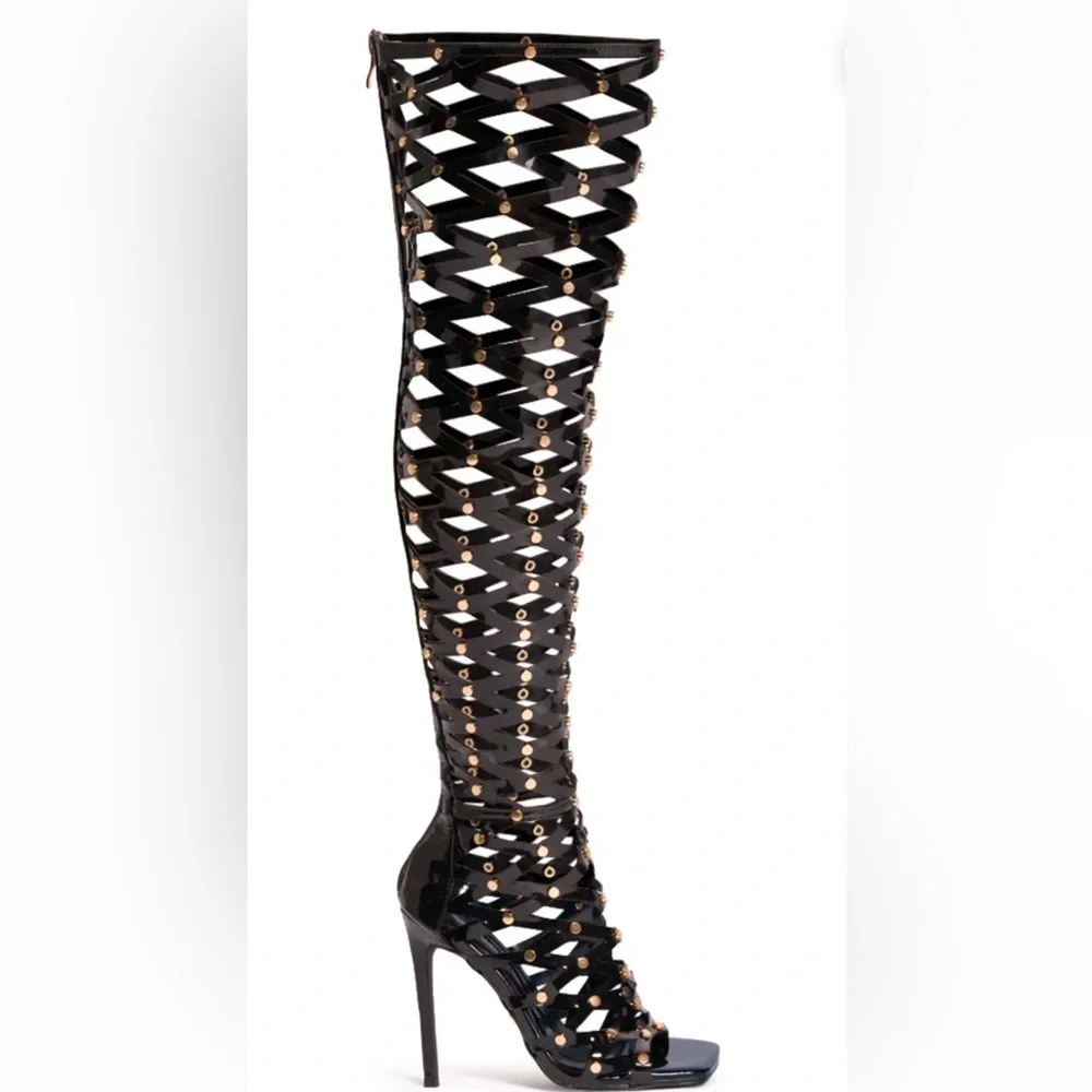 Azalea Wang Ravishing Caged Sandal - Picture 11 of 12